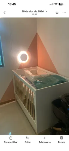 Berço 2 em 1 Americano Cozy Quater + colchão Ortobom Pouquíssimo uso!