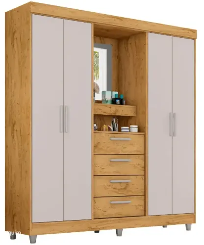 guarda roupa casal com espelho