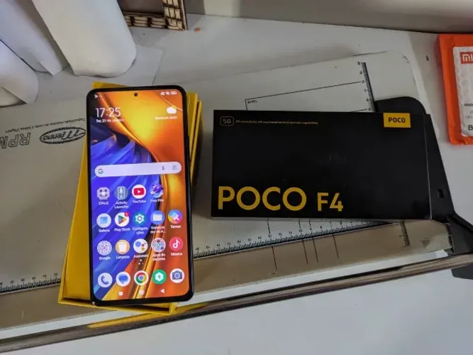 poco f4 perfeito com caixa e carregador