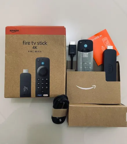 Fire Tv stick 4k Sua TV em uma Smart TV Streaming e Para Jogos de Xbox cloud gaming origi