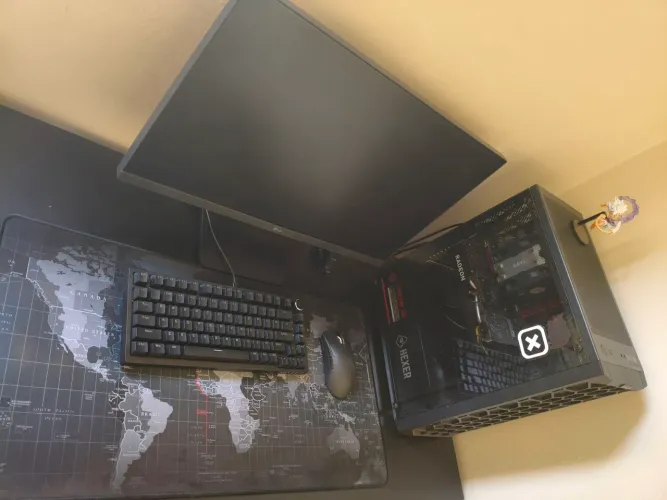 Pc Gamer Ryzen 5 + RX580 + 16GB RAM + SSD 1TR Com Monitor,Teclado e Mouse|Pronto pra uso