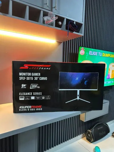 Monitor Gamer SuperFrame Elegance Series SFEF-3015 - 30? Curvo 200Hz