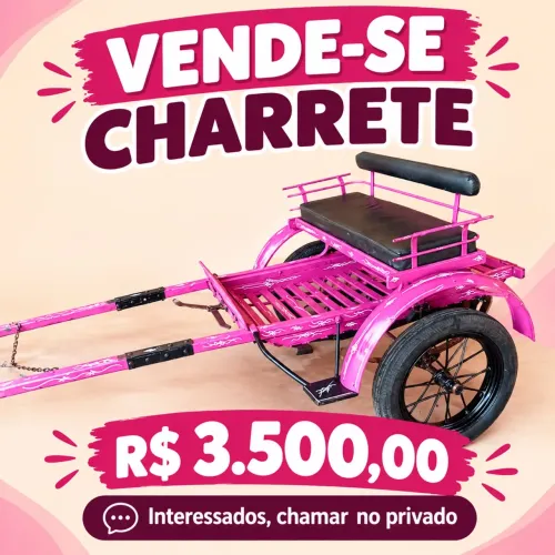 Vendo charrete rosa