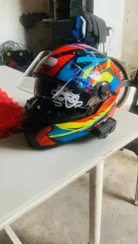 Capacete Fw3 Com óculos interno