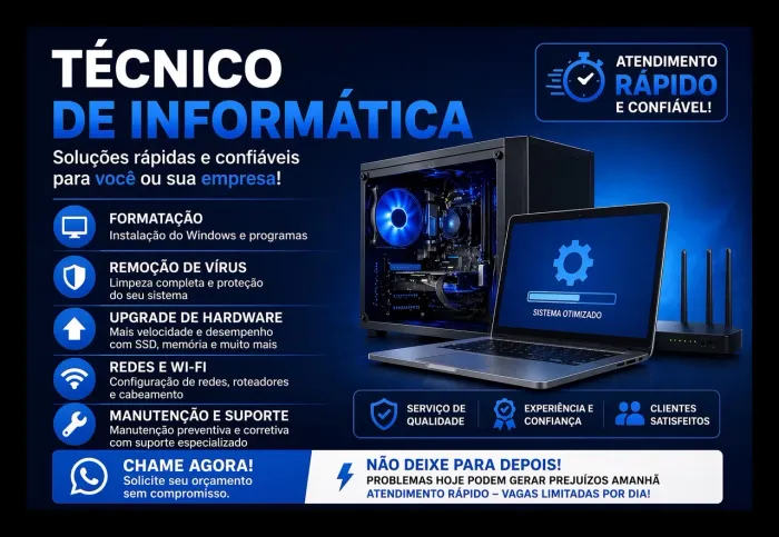 SUPORTE TÉCNICO EM COMPUTADORES E REDES