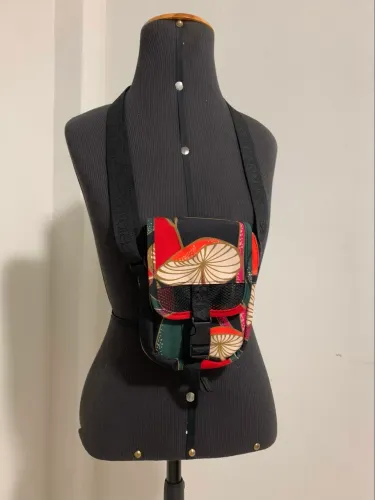 Bolsa Pequena Farm Colorida Fervo Cogumelo Silvestre Original Nova