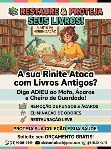 Conservação e higienizado de Livros e documentos