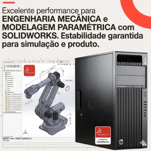 Workstation HP Z440 Quadro P5000 16GB para SolidWorks
