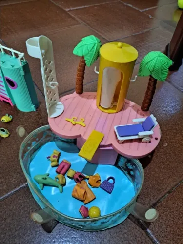 polly pocket piscina anos 2000