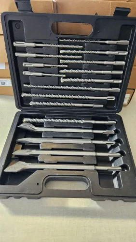 KIT 17 PEÇAS DE BROCAS SDS PLUS - COMPLETO COM MALETA