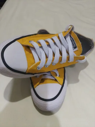 Tênis All Star pintado à mão<br>Higienizado<br>Original<br>Numeração 35/36
