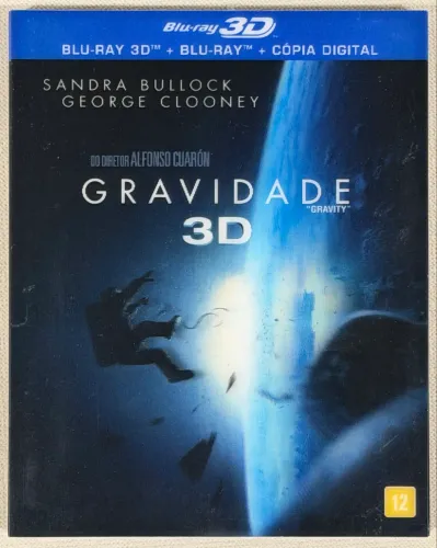 Blu-Ray + Blu-ray 3D Gravidade (original)
