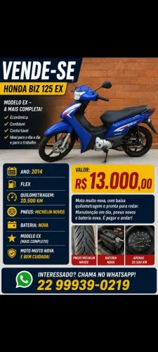 Vendo  Biz 125 EX