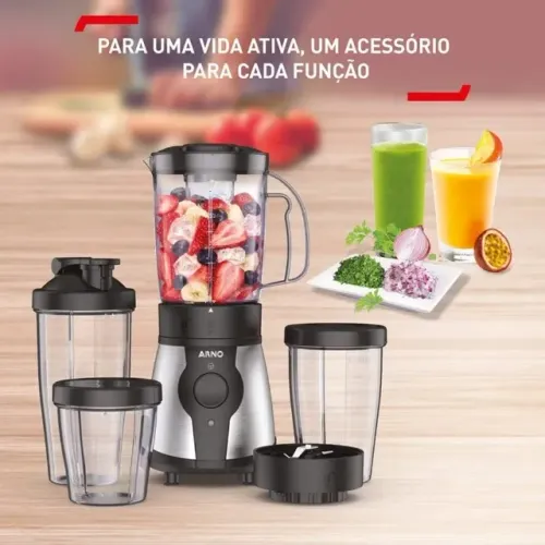 Liquidificador Actimix To Go Com  NOVO Jarra Portátil Limpa Fácil Cor Preto LQ01