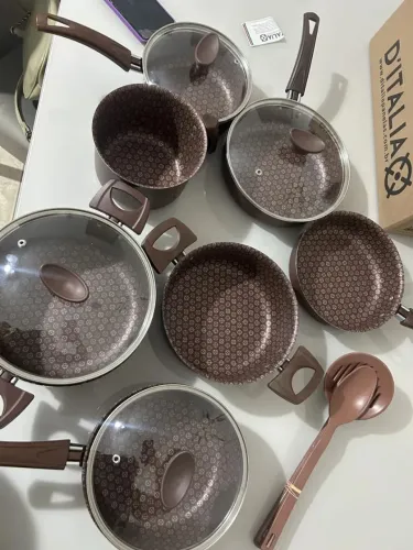 Jogo de Panelas Antiaderente Teflon Prime 10 peças 