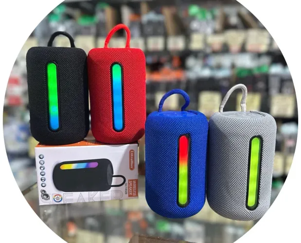 Caixa de som portátil C/ Bluetooth Led - pronta entrega