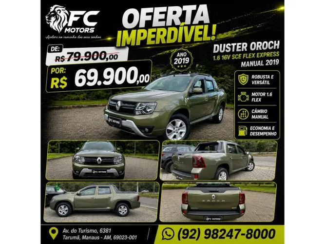 Renault Duster Oroch Express 1.6 Flex 16V Mec. 2019
