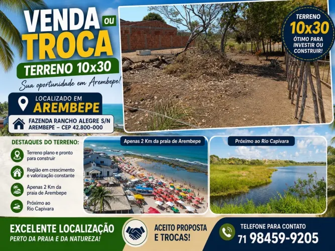 Terreno em Arembepe