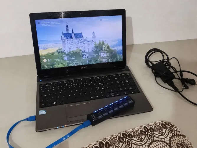 Notebook Acer i5 16GB RAM Funcionando - Ideal para Peças/Reparo