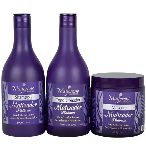 Kit Capilar 03 itens MIX DE SILICONE Shampoo, Condicionador e Máscara