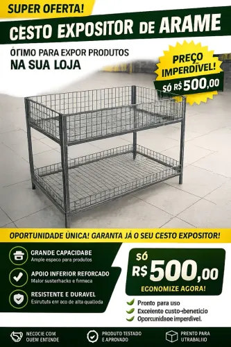 Cesto expositor 1x120m