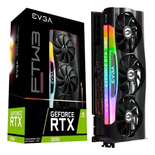 RTX 3090 24GB Placa de vídeo Nvidia Evga FTW Ultra Gaming GeForce RTX 30 Series RTX 3090