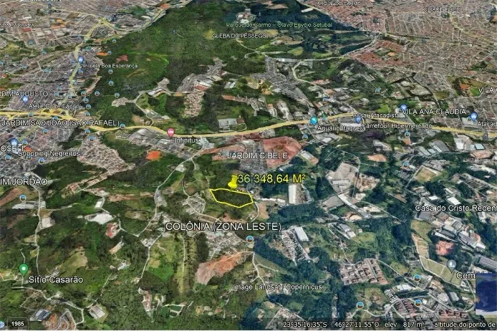 Oportunidade única de investimento em uma área de 36 mil metros quadrados.