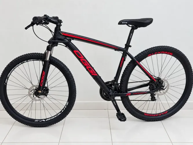 Bicicleta Oggi Hacker Sport 29 Preto Vermelho