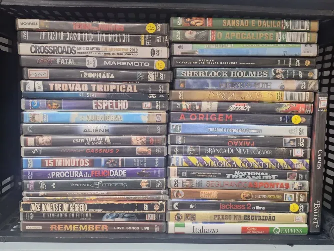 120 DVDs de Filmes Variados - Lote