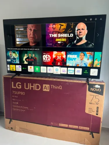 (PEGO TV MENOR ) SMART TV 75 Polegadas 4K UHD LG