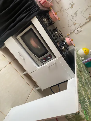 Fogão cooktop com bancada