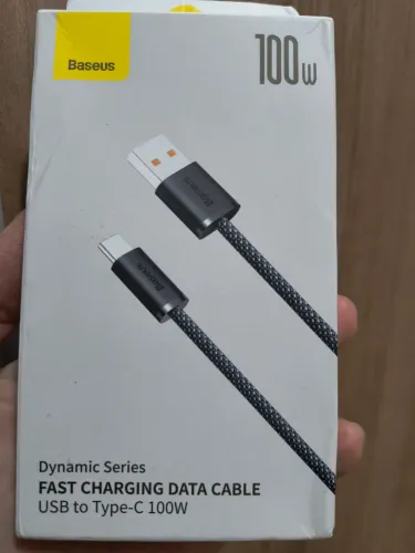Cabo de carregamento rápido Baseus de 100W (5A) USB-Tipo C, 2 metros(longo)