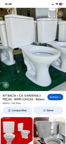 Conjunto bacia acoplada (mari louça)