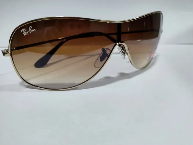 Óculos de sol RB 3321 Máscara Original Marrom degradê 
