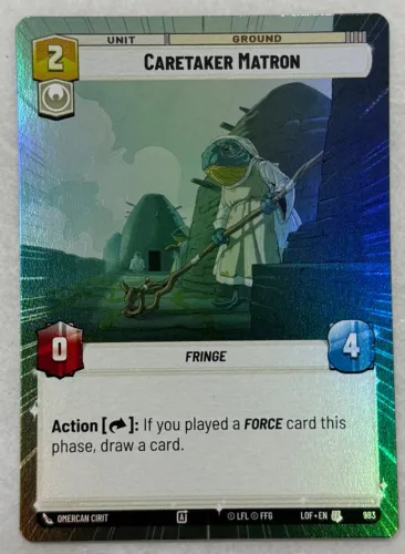 Star Wars Unlimited Caretaker Matron Hyperspace Foil 983