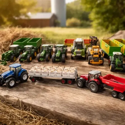 Kit com 10 miniaturas tratores