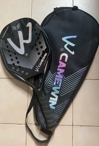 Raquete Beach Tennis Profissional 100% Fibra De Carbono.