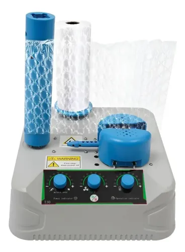 Máquina Almofada Ar Para Plástico Bolhas Robusta Com Brinde Duas bobinas de plástico 