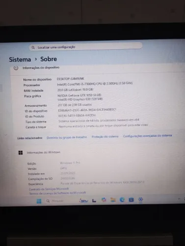 Notebook Aspire vx