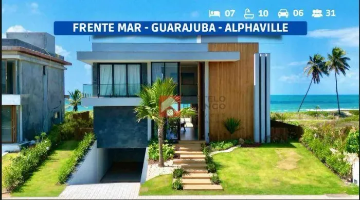 ALPHAVILLE GUARAJUBA Casa com 07 Suítes e 667,94m² disponível para venda por R$14.990.000