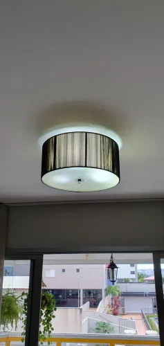 Luminária de teto redonda moderna,  para sala de estar