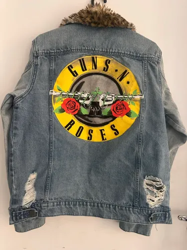 Jaqueta Jeans Gun?s Roses