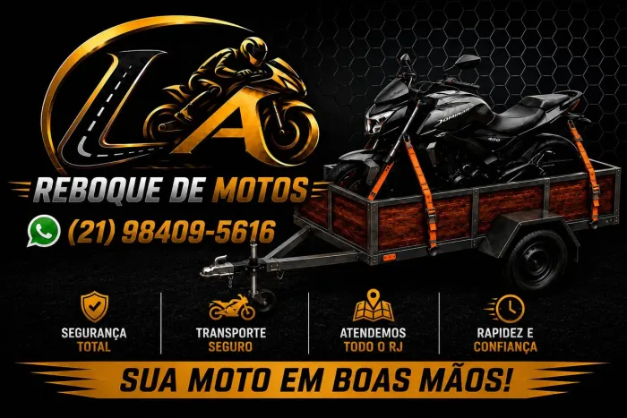 Reboque e transporte de moto