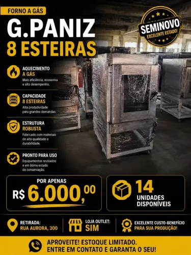 Forno 8 Esteiras