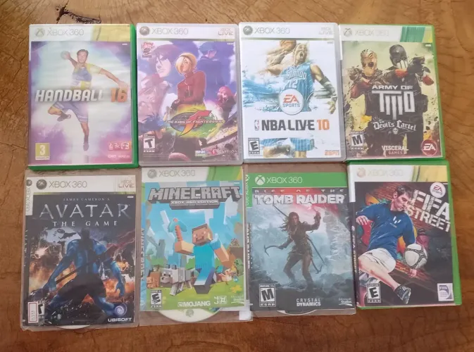 Jogos video game XBOX 360 (não são originais)