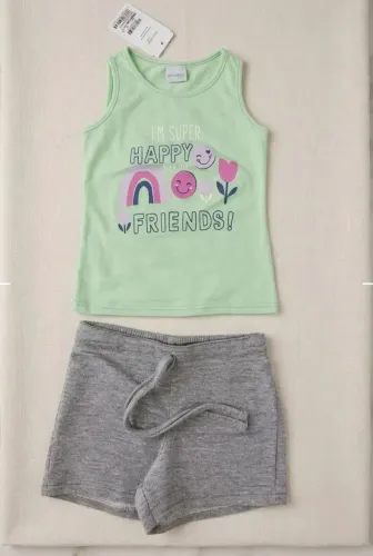 Conjunto short e blusa menina 4 anos Malwee