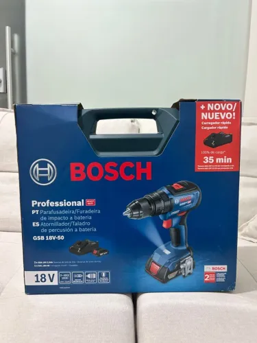 Parafusadeira/Furadeira de Impacto a Bateria 18V Bosch GSB 18V-50,