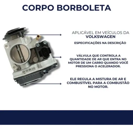 Corpo Borboleta Tbi Gol Parati Mi 1.0 8v E 16v Novo Original