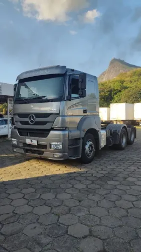 mercedes benz/axor 2544 ls, ano 2019/2020, prata