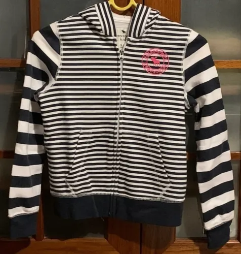  Moletom Abercrombie Kids Original Listrado Tam 9/10